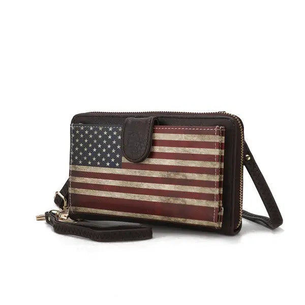 MKF Kiara Wallet FLAG Crossbody Bag by Mia K MKF Collection by Mia K