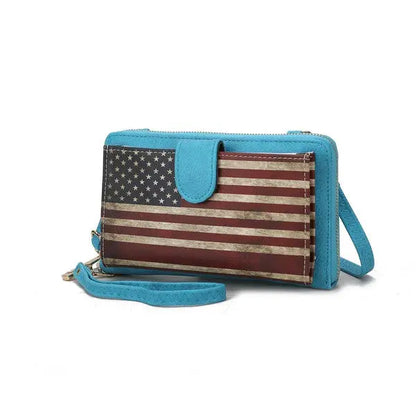 MKF Kiara Wallet FLAG Crossbody Bag by Mia K MKF Collection by Mia K