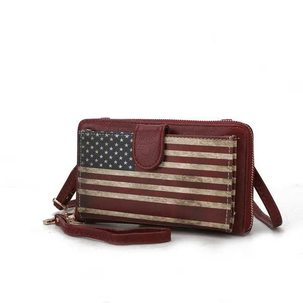 MKF Kiara Wallet FLAG Crossbody Bag by Mia K MKF Collection by Mia K