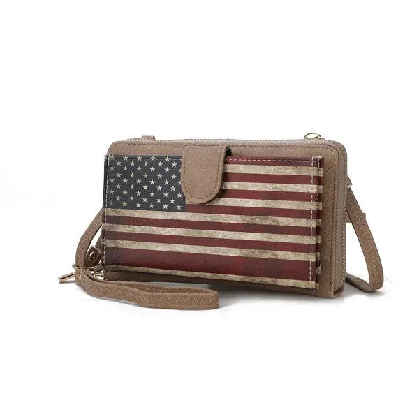 MKF Kiara Wallet FLAG Crossbody Bag by Mia K MKF Collection by Mia K