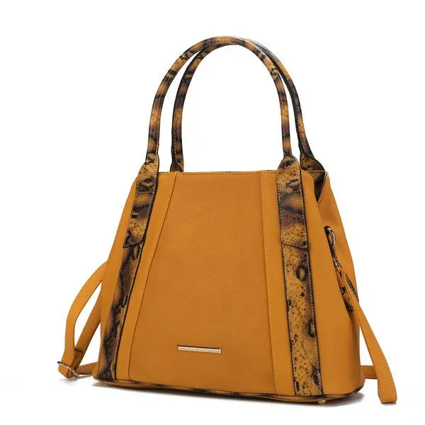 MKF Kenna Snake embossed Tote Bag by Mia K MKF Collection by Mia K