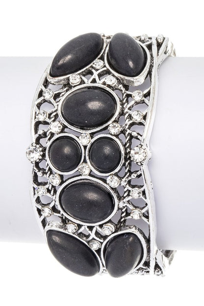 Compressed Stone Iconic Stretch Bracelet