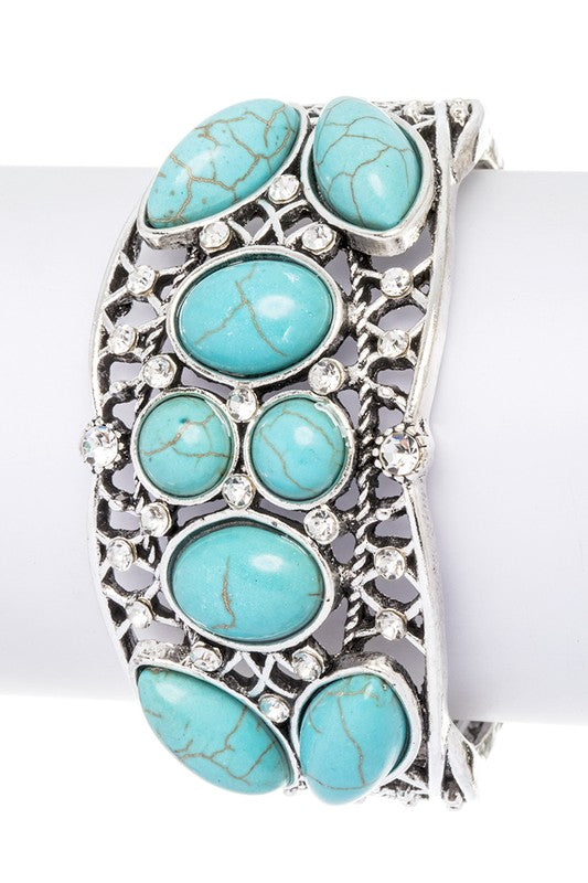 Compressed Stone Iconic Stretch Bracelet