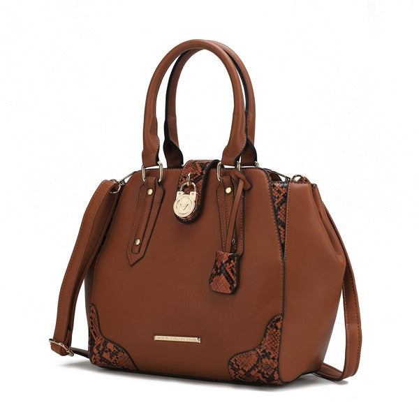 MKF Lorena Snake embossed  Women Satchel Bag