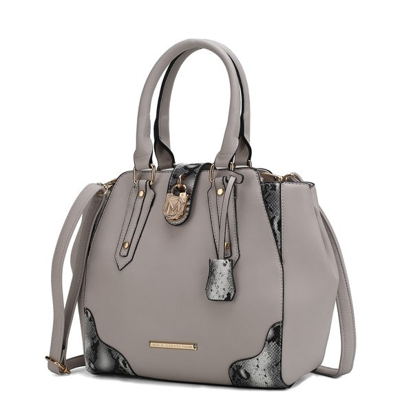 MKF Lorena Snake embossed  Women Satchel Bag