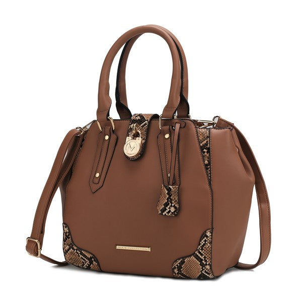 MKF Lorena Snake embossed  Women Satchel Bag