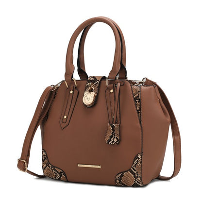 MKF Lorena Snake embossed  Women Satchel Bag