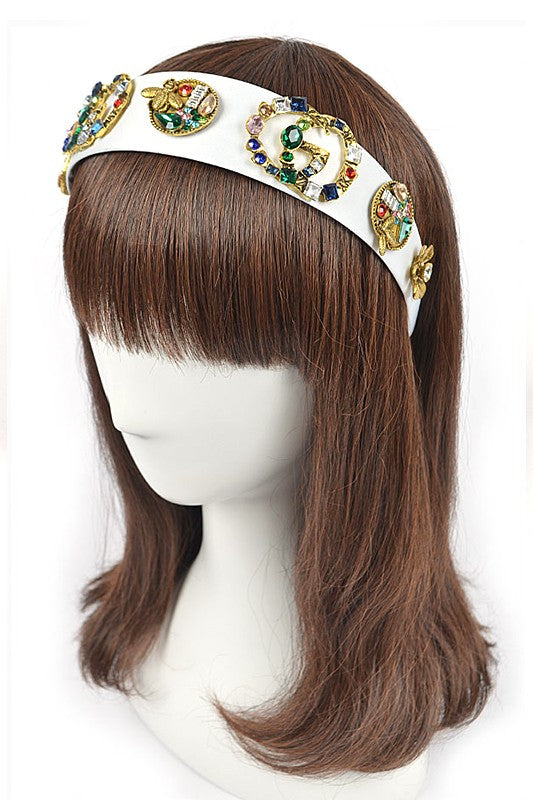 Bejeweled Crystal Bee Iconic Headband