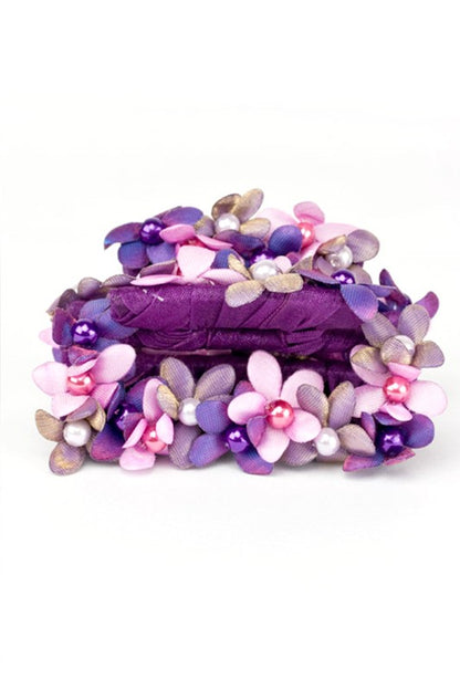 Iconic Beaded Flower Embellished Claw Clip