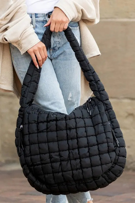 Taylor Quilted Puffer Tote Aili's Corner