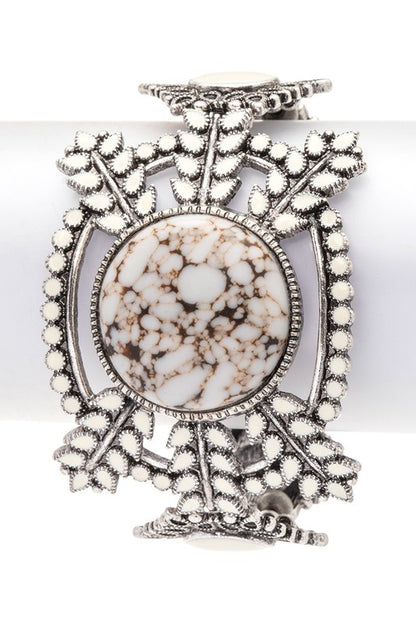 Iconic Stone Western Boho Stretch Bracelet