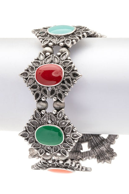 Iconic Stone Western Boho Stretch Bracelet