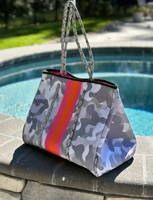 The Kellie Camo Neoprene Tote Julia Rose