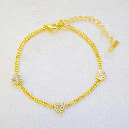 Dotty Shine Heart Bracelet