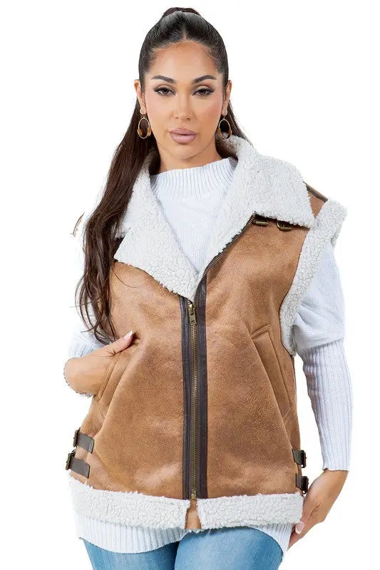 WOMEN FASHION TRUCKER VEST By Claude