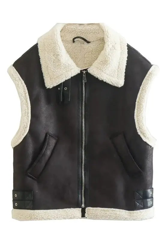 WOMEN FASHION TRUCKER VEST By Claude