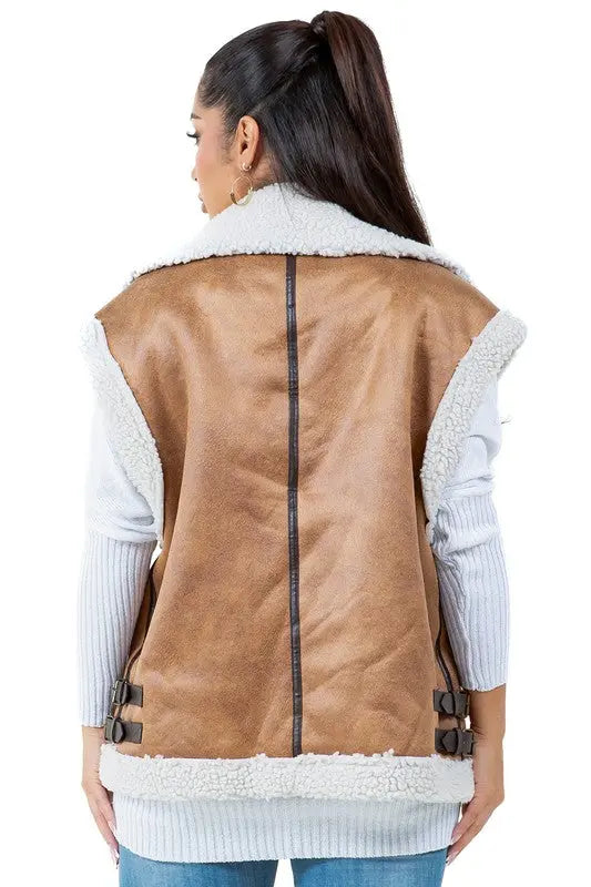 WOMEN FASHION TRUCKER VEST By Claude