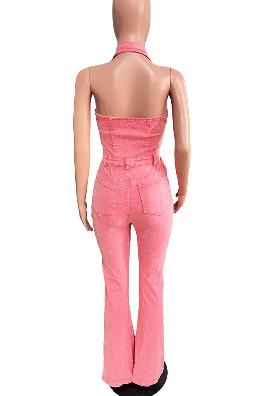 WOMEN FASHION DENIM JUMPSUIT