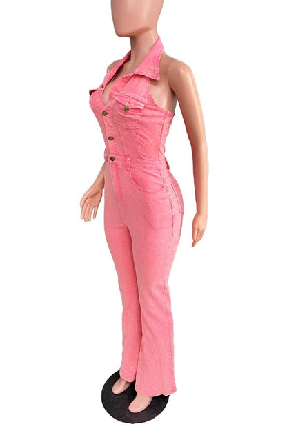 WOMEN FASHION DENIM JUMPSUIT