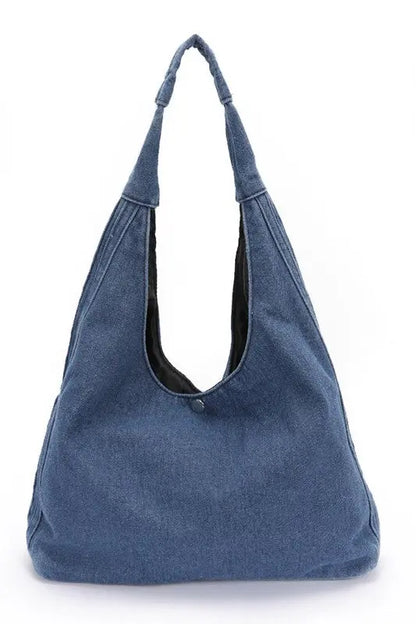 Denim Oversize Hobo Bag LA Jewelry Plaza