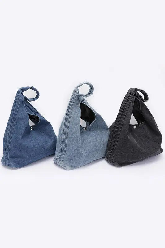 Denim Oversize Hobo Bag LA Jewelry Plaza