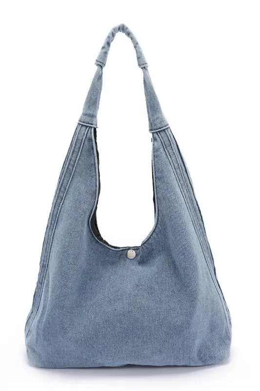 Denim Oversize Hobo Bag LA Jewelry Plaza