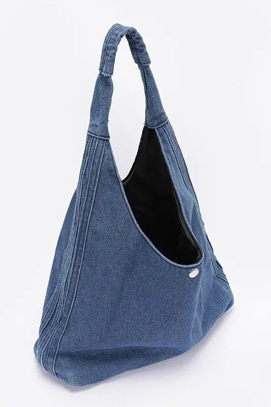 Denim Oversize Hobo Bag LA Jewelry Plaza