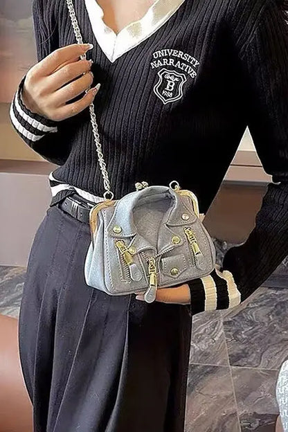 Denim Jacket Iconic Swing Bag LA Jewelry Plaza