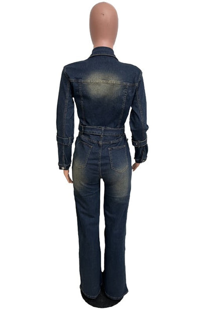 WOMEN DENIM SEXY JUMPSUIT