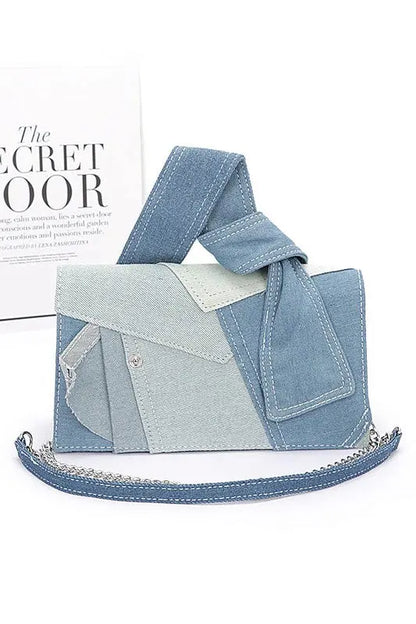 Mix Piecing Denim Crossbody Bag LA Jewelry Plaza