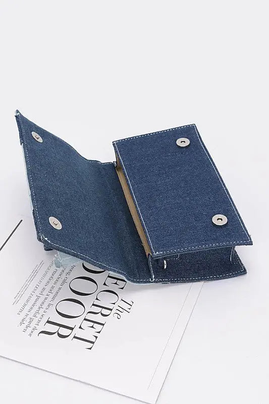 Mix Piecing Denim Crossbody Bag LA Jewelry Plaza