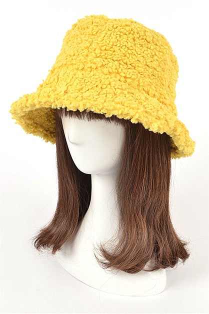 Shearling Faux Fur Bucket Hat