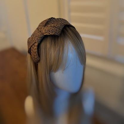 Raffia Side Bow Headband