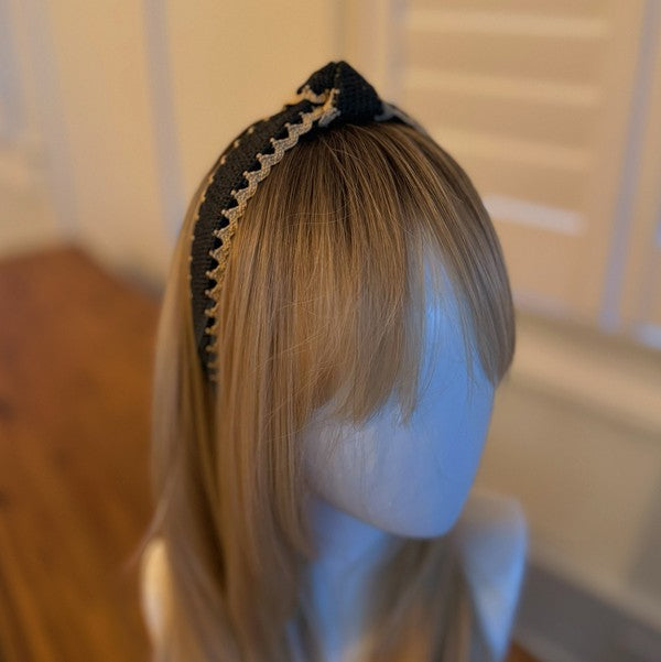 Summer Breeze Crochet Edge Headband