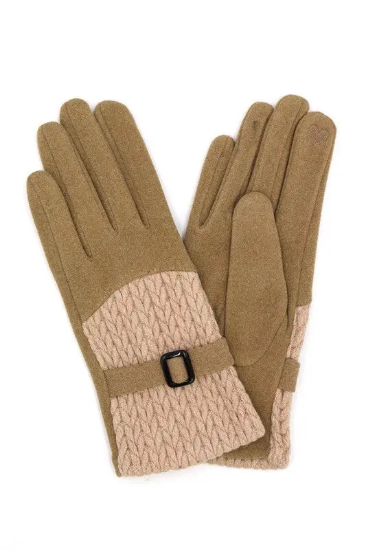 Cable Knit Fashion Winter Gloves