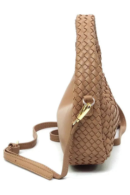 Woven Mini Hobo Shoulder Bag Fashion World