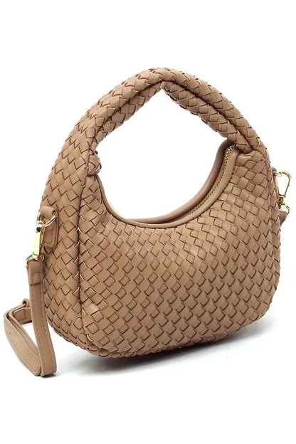 Woven Mini Hobo Shoulder Bag Fashion World