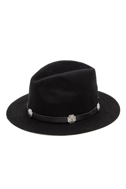 Western Concho Hat Band Fedora