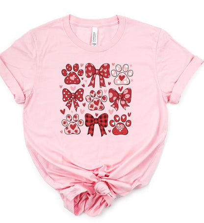 Valentine Dog Coquette Graphic Tee