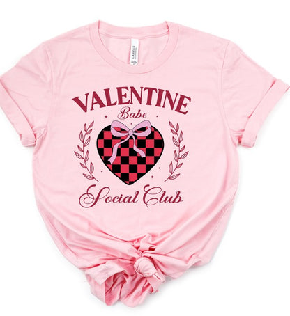 Valentine Babe Social Club Graphic Tee