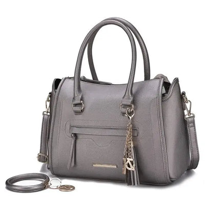 MKF Valeria Satchel with Keyring by Mia K MKF Collection by Mia K