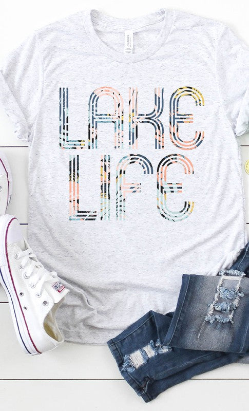 Floral Lake Life Graphic Tee PLUS