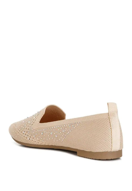 Abedi Rhinestone Embellished Pull Tab Loafers Rag Company