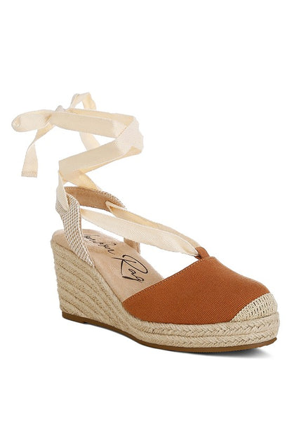 Little Mary Strappy Wedge Heel Sandals