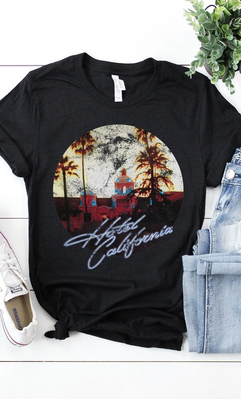 Retro Hotel California Graphic Tee PLUS