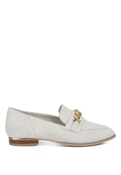 Ricka Chain Embellished Loafers Rag Company