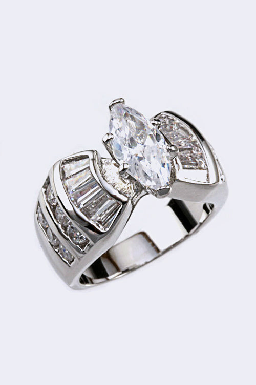 Cubic Zirconia Engagement Ring