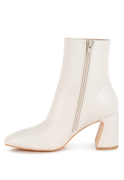 Bruna Square Toe Ankle Boots