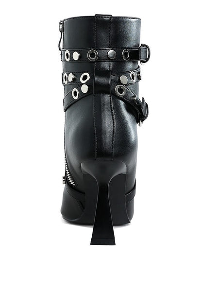 Jaunts Eyelets & Studs Harness Ankle Boots