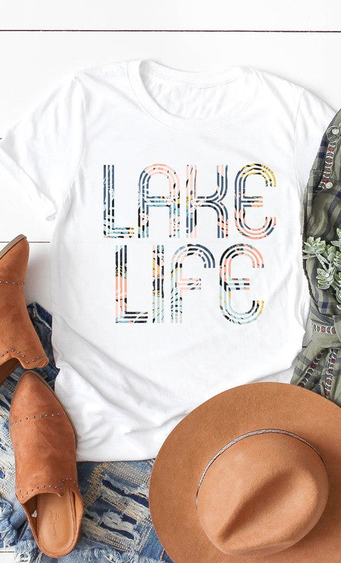 Floral Lake Life Graphic Tee PLUS